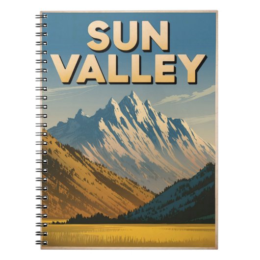 Sun Valley Idaho Vintag Notizblock (Vorderseite)
