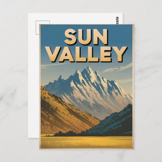 Sun Valley Idaho Vintag Postkarte (Vorne/Hinten)