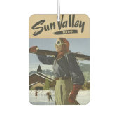 Sun Valley Idaho Vintage Reise Lufterfrischer (Vorderseite)