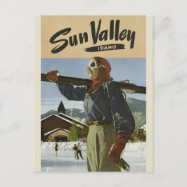 Sun Valley Idaho Vintage Reise Postkarte