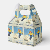 Sun Valley, Idaho Vintage Travel Feve Box Geschenkschachtel (Rückseite)