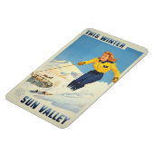 Sun Valley, Idaho Vintage Travel Magnet (Linke Seite)