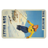 Sun Valley, Idaho Vintage Travel Magnet (Horizontal)
