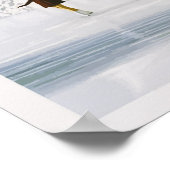 Sun Valley Idaho Vintage Travel Poster (Ecke)