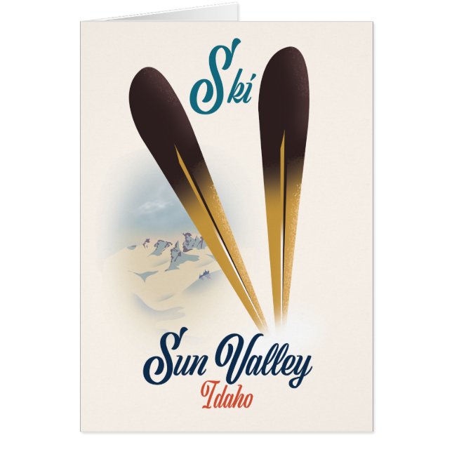 Sun Valley Idaho Vintages Skipposter (Vorne)