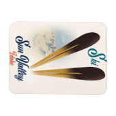 Sun Valley Idaho Vintages Skipposter Magnet (Horizontal)