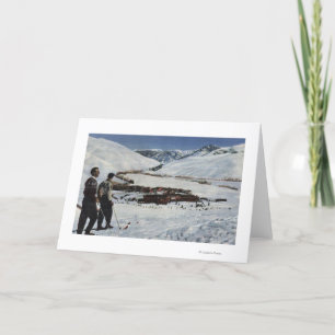 Sun Valley, Identifikation - Winter-Szene von Sun Feiertagskarte