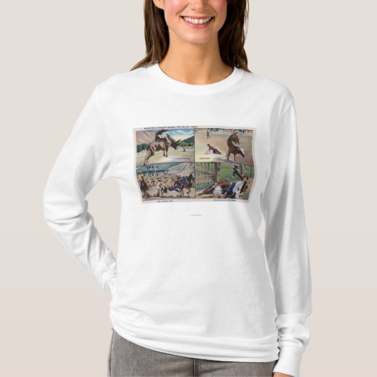 Sun Valley, IDRodeo Stier verfolgende Szenen T-Shirt (Vorderseite)