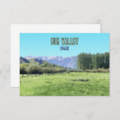 Sun Valley Ketchum Idaho Flachkarte (Vorne/Hinten)