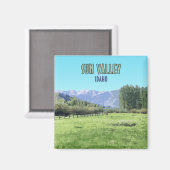 Sun Valley Ketchum Idaho Magnet (Vorderseite/Rückseite)