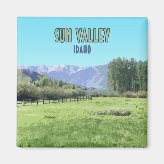 Sun Valley Ketchum Idaho Magnet (Vorne)