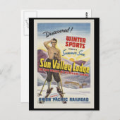 Sun Valley Lodge Idaho Postkarte (Vorne/Hinten)