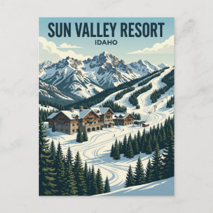 Sun Valley Resort USA Postkarte