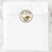 Sun Valley Runder Aufkleber (Tasche)