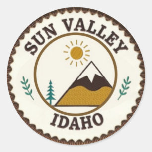 Sun Valley Runder Aufkleber