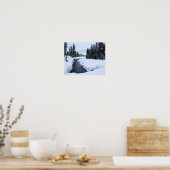 Sun Valley Snow Stream Print Poster (Küche)