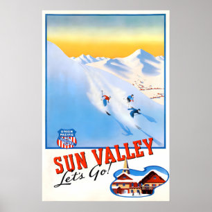 Sun Valley Vintage Reiseposter 1 Poster