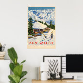 Sun Valley Vintage Reiseposter Drucke (Heimbüro)