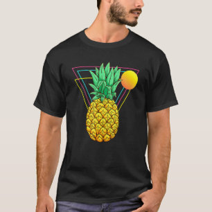 Sun Vaporwave Ananas Exotic Fruit Tropical Summ T-Shirt