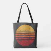 SUN Vintag Grunge Circle Illustrations vintage, ci Tasche (Rückseite)