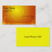 Sun-Visitenkarte Visitenkarte (Vorne/Hinten)