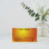 Sun-Visitenkarte Visitenkarte (Stehend Vorderseite)