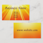 Sun-Visitenkarte Visitenkarte (Vorne/Hinten)