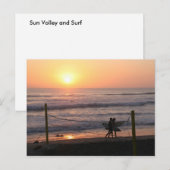 Sun Volley & Surf Postkarte (Vorne/Hinten)