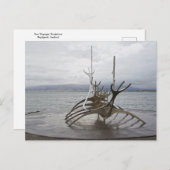 Sun Voyager Skulptur, Reykjavik, Island Postkarte (Vorne/Hinten)