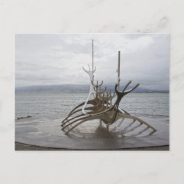 Sun Voyager Skulptur, Reykjavik, Island Postkarte
