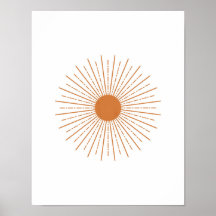 Sun Wall Deco, Sun Poster, Sun Art Print