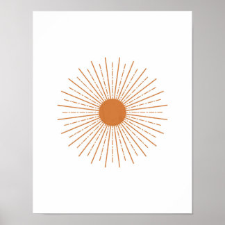 Sun Wall Deco, Sun Poster, Sun Art Print Poster