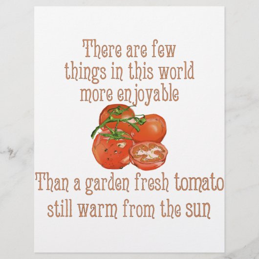 Sun Warme Tomaten Flyer (Vorne)