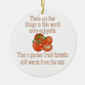 Sun Warme Tomaten Keramikornament (Vorne)