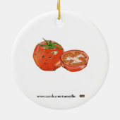Sun Warme Tomaten Keramikornament (Hinten)