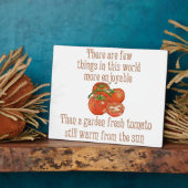 Sun wärmte Tomaten Fotoplatte (Seite)