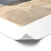 Sun-Washed Blue Village Door Oil Painting Poster (Ecke)