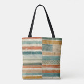 Sun washed coastal stripes Tote bag Tasche (Rückseite)