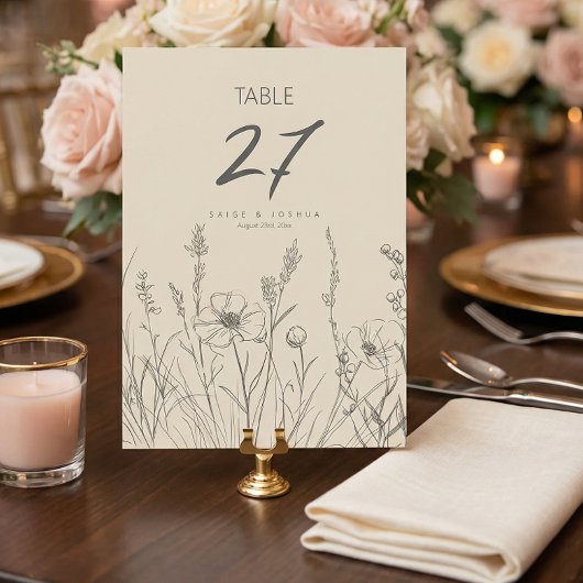 Sun-Washed Garden Border Wedding ID1283 Einladung