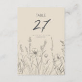 Sun-Washed Garden Border Wedding ID1283 Einladung (Rückseite)