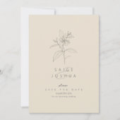 Sun-Washed Garden Wedding Ivory ID1283 Save The Date (Vorderseite)