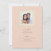 Sun-Washed Garden Wedding Photo Blush ID1283 Save The Date (Vorderseite)