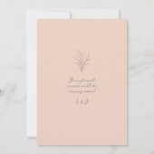 Sun-Washed Garden Wedding Photo Blush ID1283 Save The Date (Rückseite)