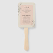 Sun-Washed Garden Wedding Program ID1283 Fächer (Rückseite)