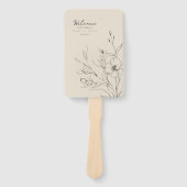 Sun-Washed Garden Wedding Program ID1283 Fächer (Vorderseite)