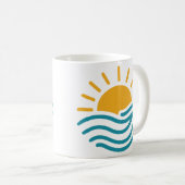 Sun & Wave Kaffeetasse (VorderseiteRechts)