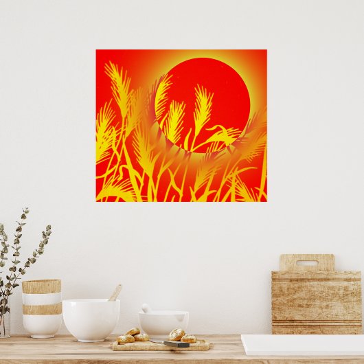 Sun Wheat Poster (Küche)