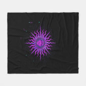Sun - Whimsigoth Graphic Fleecedecke (Vorderseite (Horizontal))