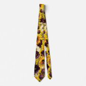 Sun & Wine Wedding Gold Neck Tie Krawatte (Vorderseite)