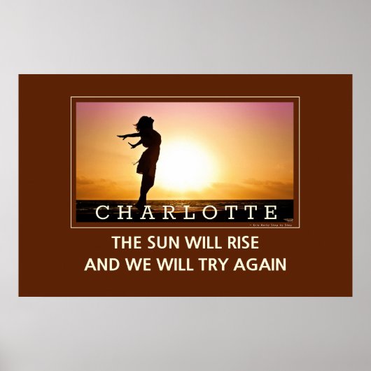 Sun wird aufsteigen wir versuchen, wieder Wall Art Poster (Vorne)